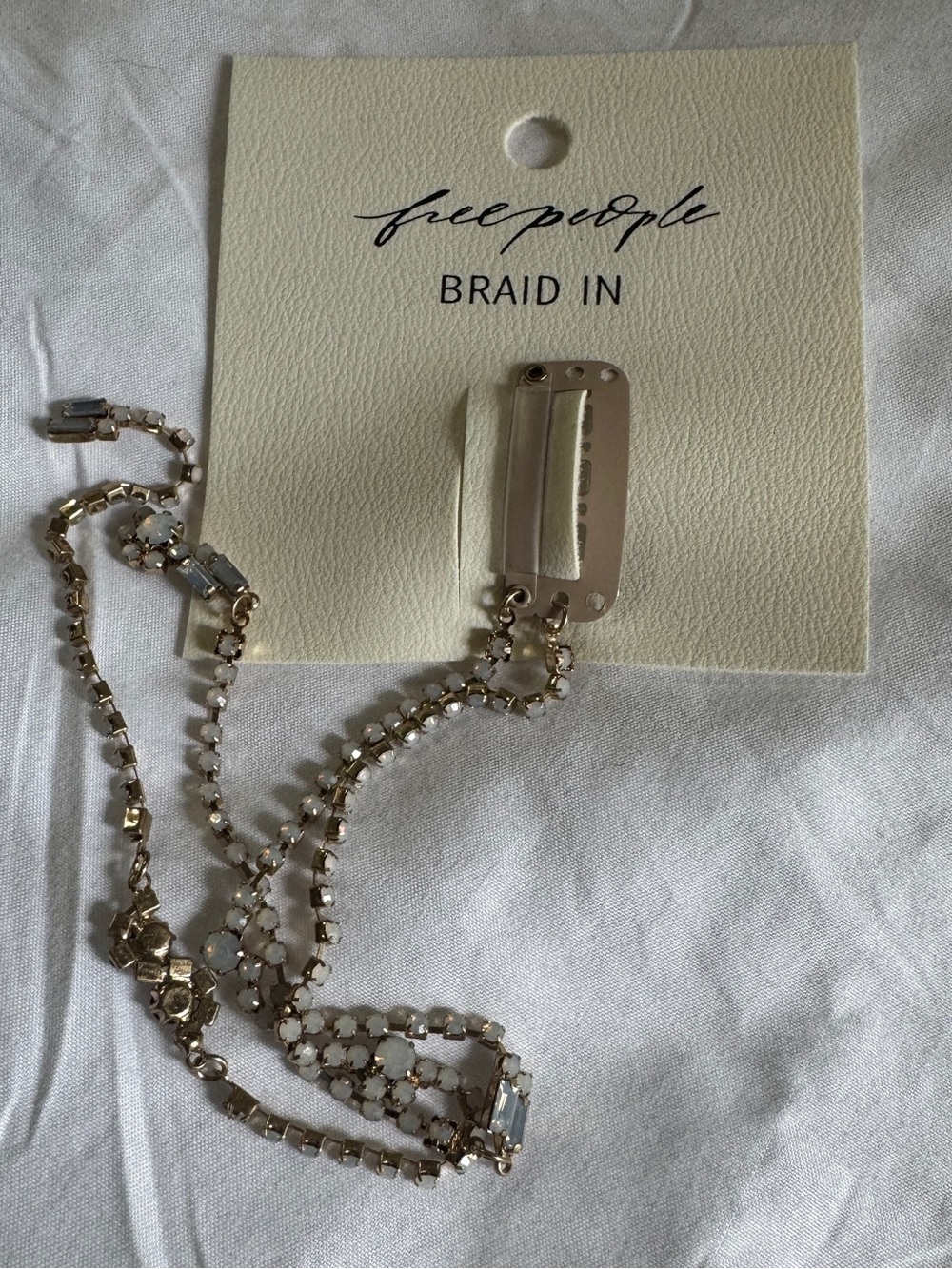 New Free People Braided Chain Hair Accessory